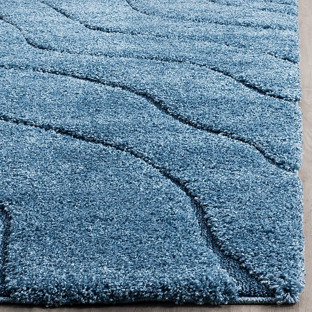 Ocean Gray Blue 6' x 9' Rug