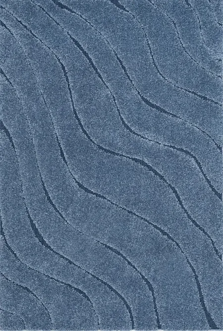 Ocean Gray Blue 6' x 9' Rug