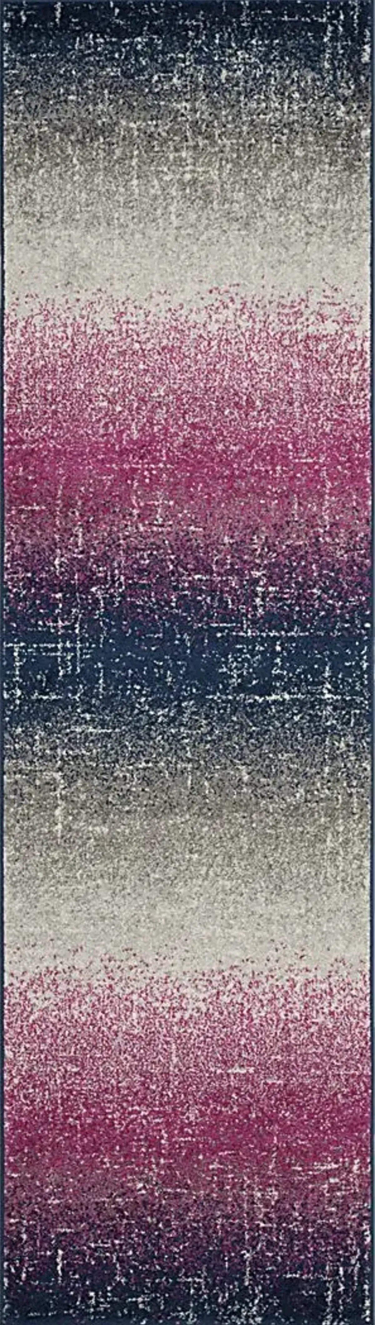 Simmons Bay Fuchsia 2'3 x 8' Runner Rug