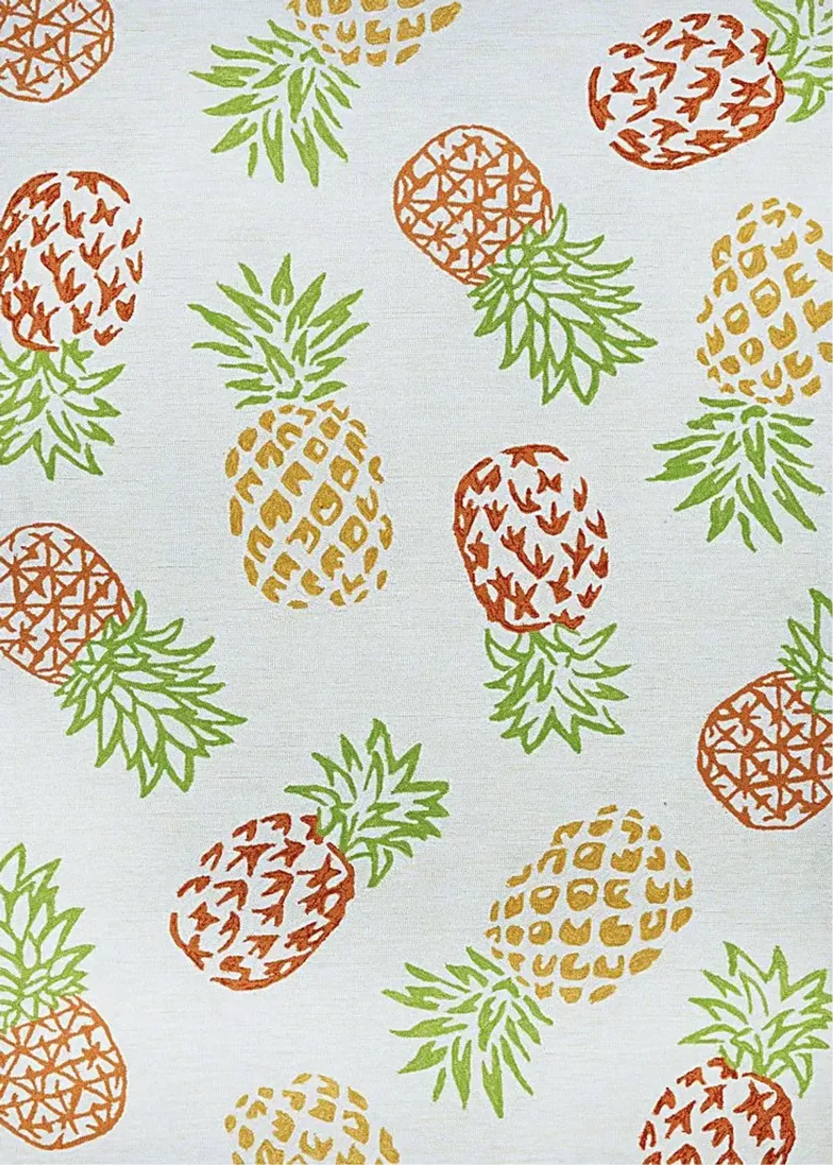 Prickly Pineapple Beige 8' x 11' Indoor/Outdoor Rug