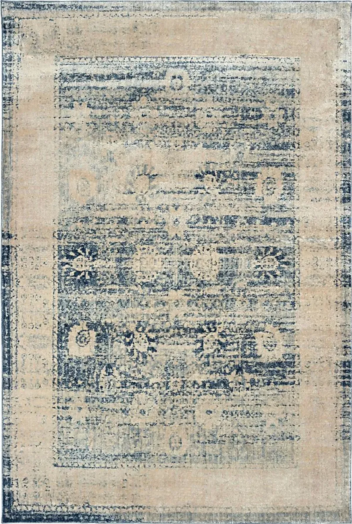 Ellina Blue 5'3 x 7'6 Rug