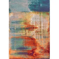 Auqarelle Red 5'3 x 7'7 Rug