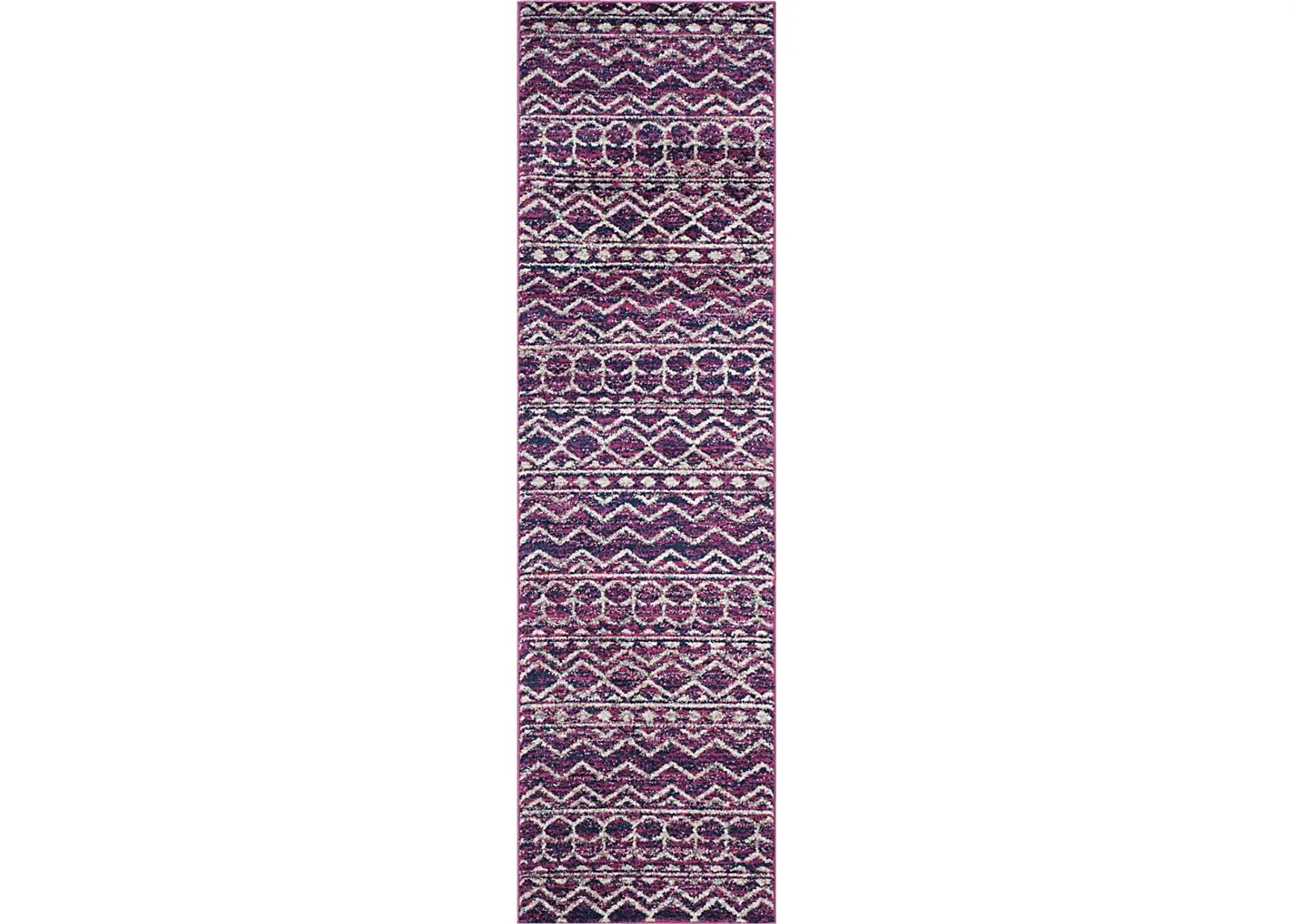 Mindon Town Fuchsia 2'3 x 8' Runner Rug