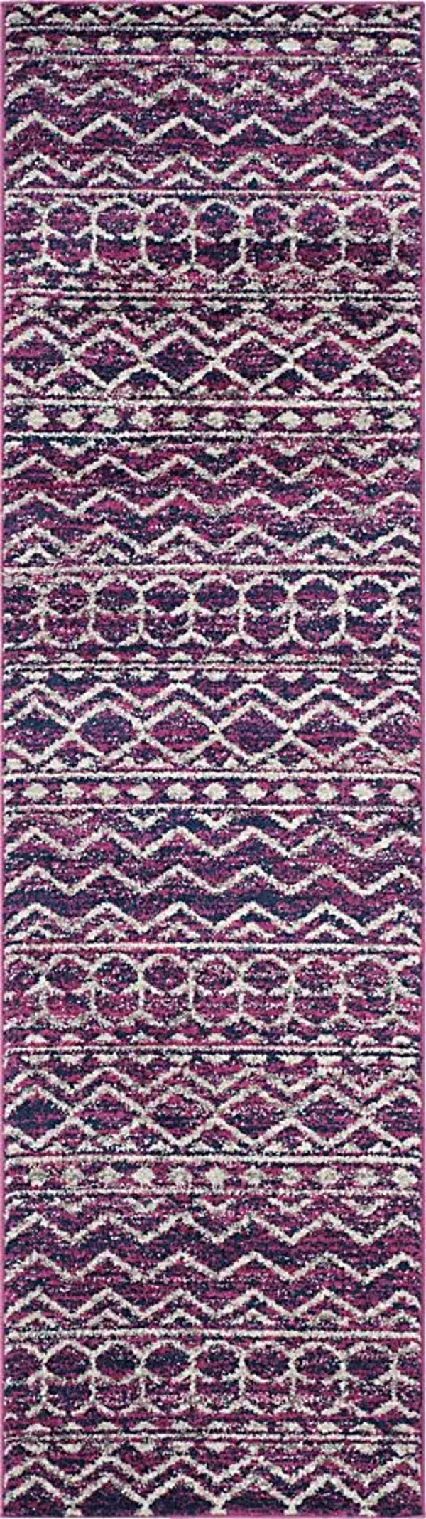 Mindon Town Fuchsia 2'3 x 8' Runner Rug
