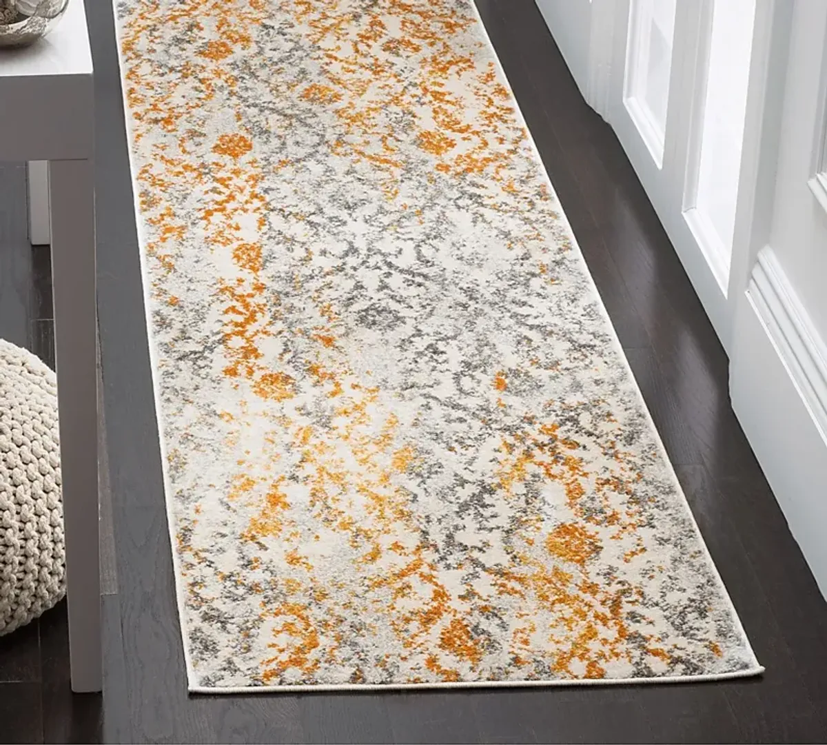 Emathla Grove Orange 2'3 x 8' Runner Rug