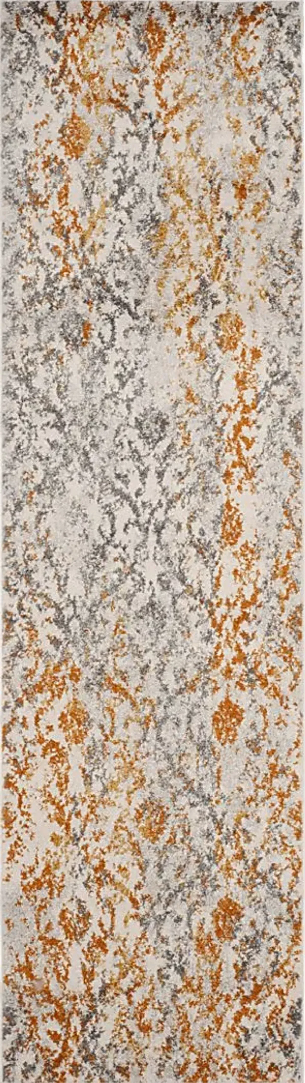 Emathla Grove Orange 2'3 x 8' Runner Rug