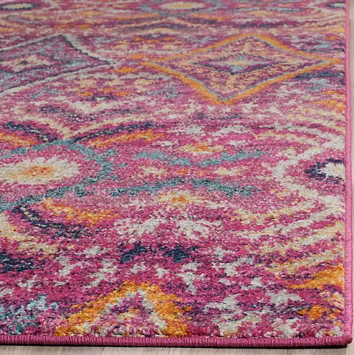 Bronson Trace Fuchsia 2'3 x 8' Runner Rug