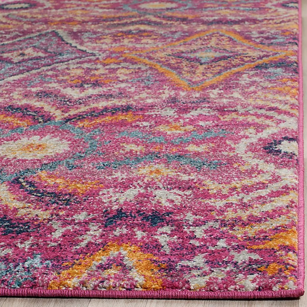 Bronson Trace Fuchsia 2'3 x 8' Runner Rug