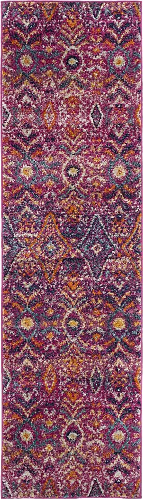 Bronson Trace Fuchsia 2'3 x 8' Runner Rug