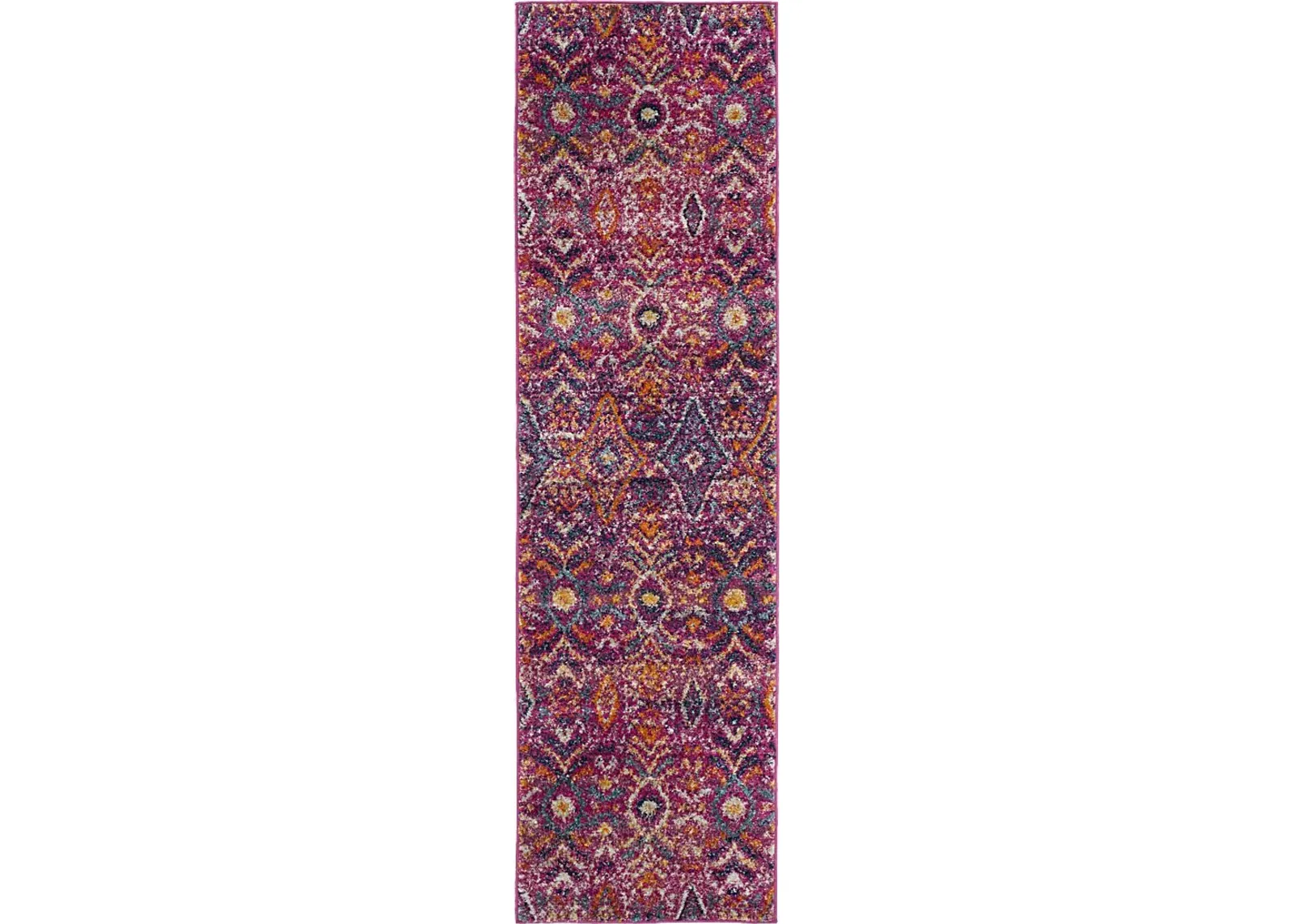 Bronson Trace Fuchsia 2'3 x 8' Runner Rug