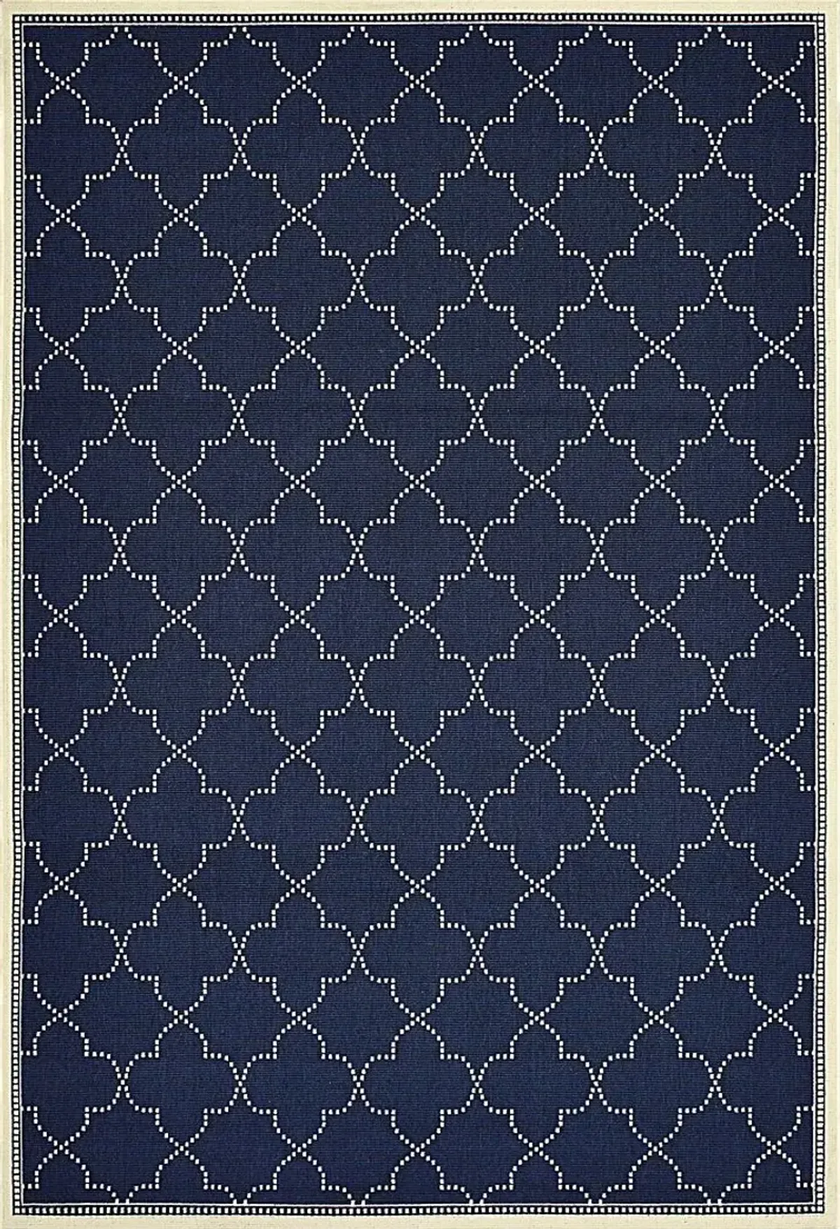 Maziah Navy 6'7 x 9'6 Indoor/Outdoor Rug