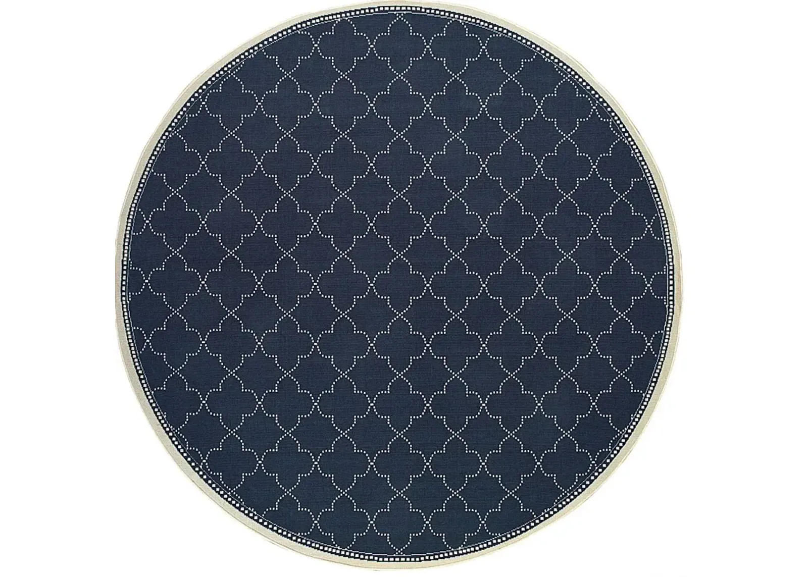 Maziah Navy 7'10 Indoor/Outdoor Round Rug