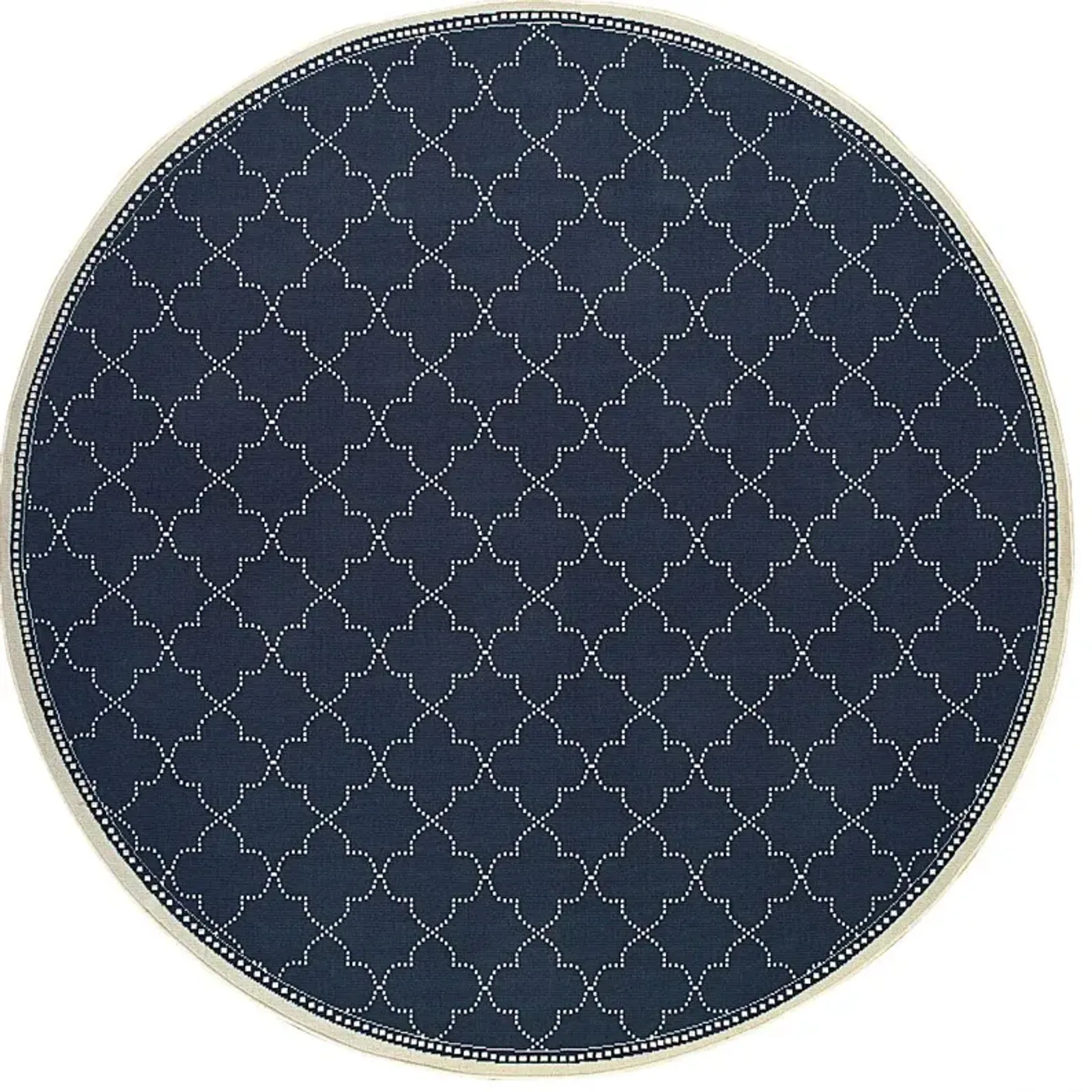 Maziah Navy 7'10 Indoor/Outdoor Round Rug