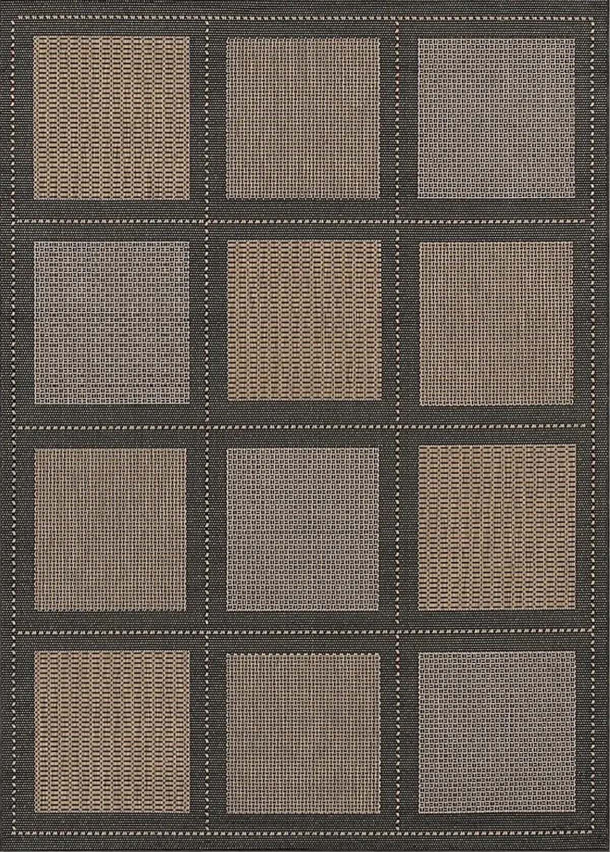 Summit Way Brown 5'10 x 9'2 Indoor/Outdoor Rug