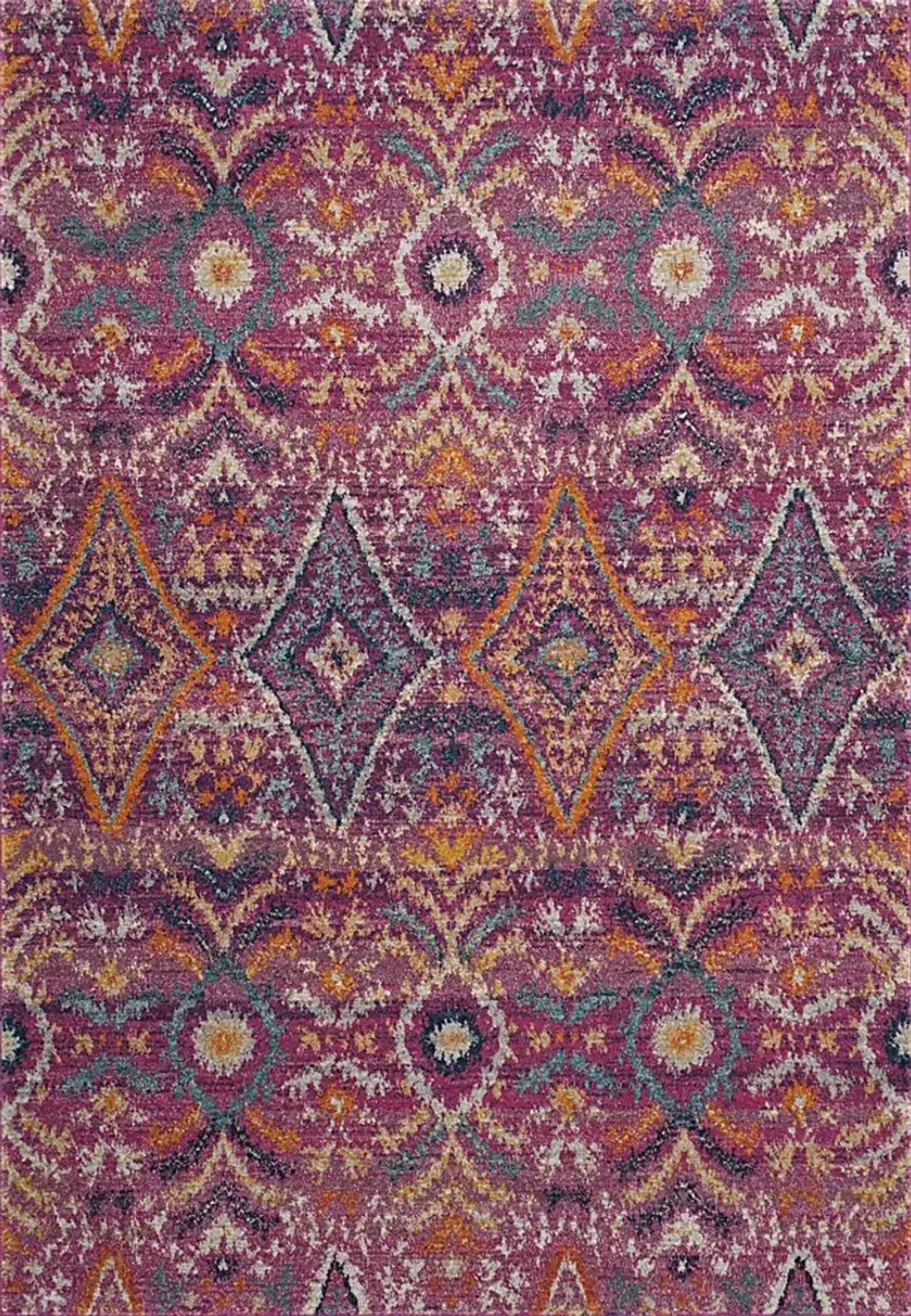 Bronson Trace Fuchsia 6'7 x 9'2 Rug