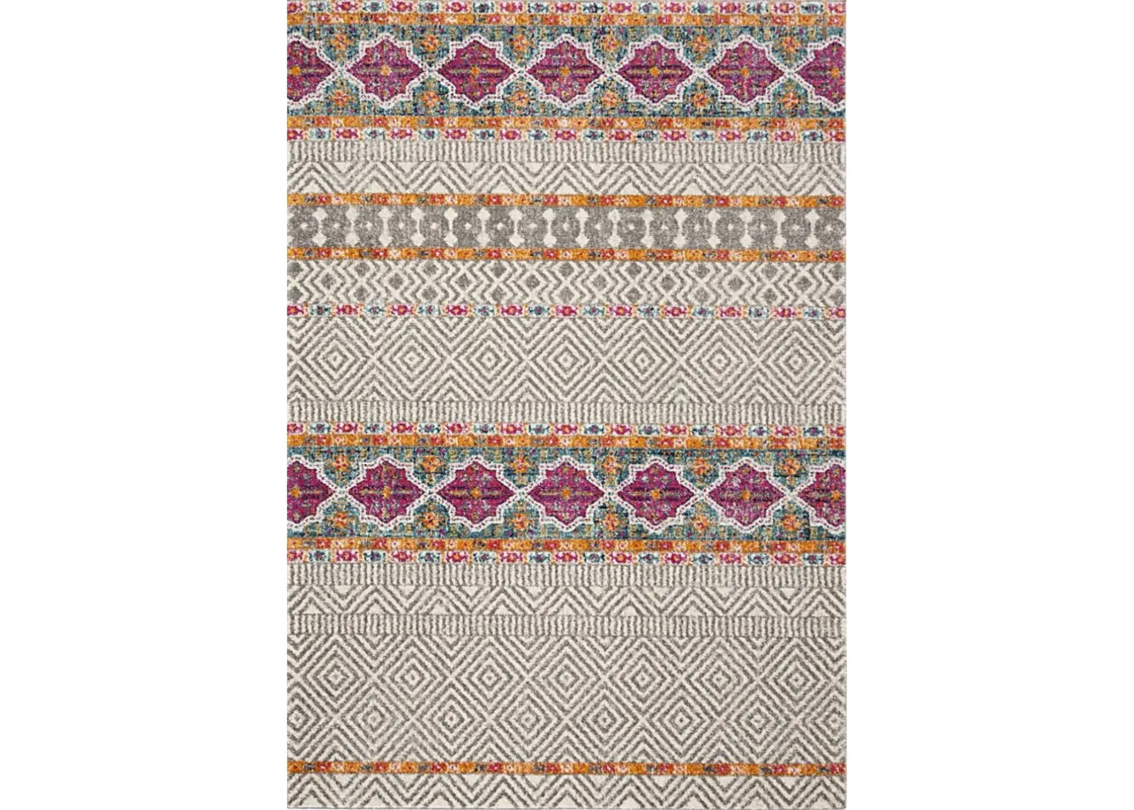 Sunray Place Gray 4' x 6' Rug