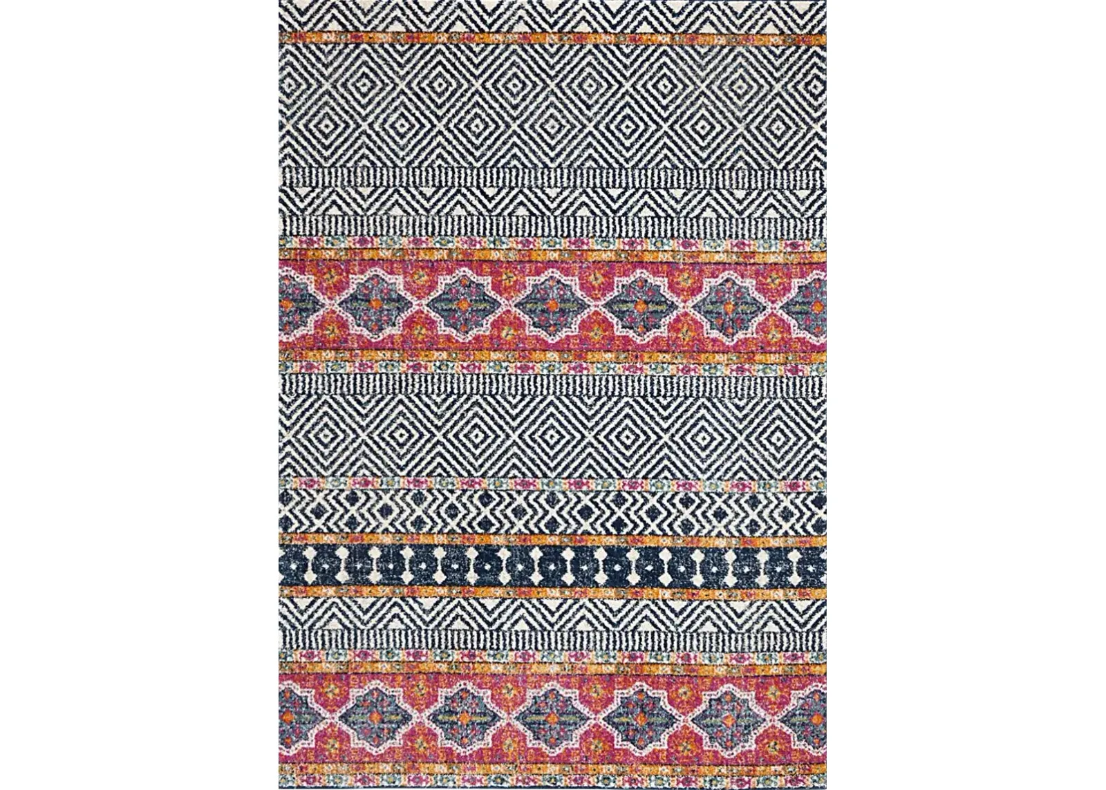 Sunray Place Navy 4' x 6' Rug