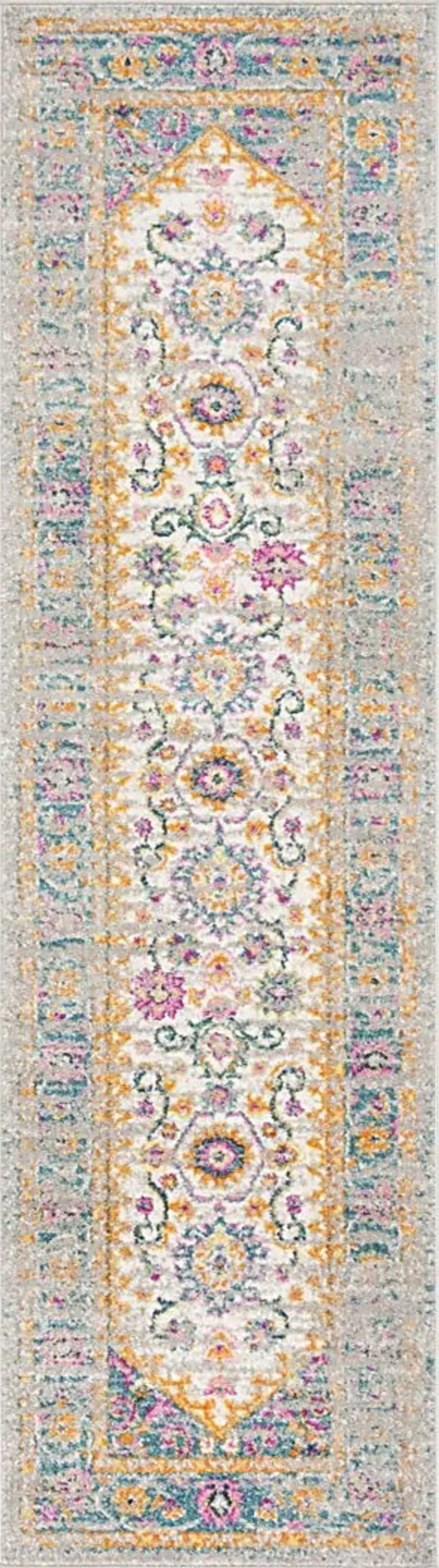 Jasper Heights Blue 2'3 x 8' Runner Rug