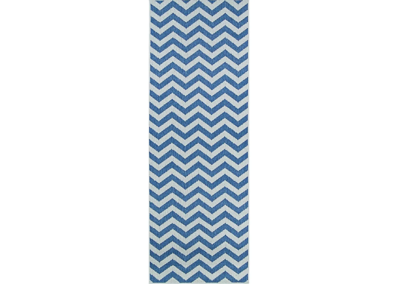 Dailon Blue 2'3 x 7'10 Indoor/Outdoor Runner Rug