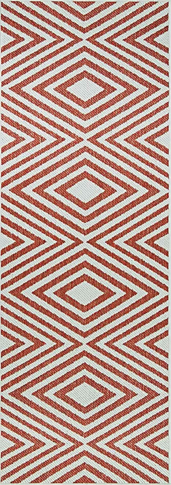 Grantley Coral 2'3 x 7'10 Indoor/Outdoor Runner Rug