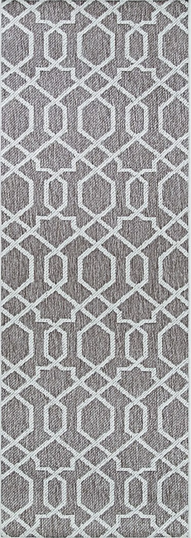 Jozlyn Blue 2'3 x 7'10 Indoor/Outdoor Runner Rug