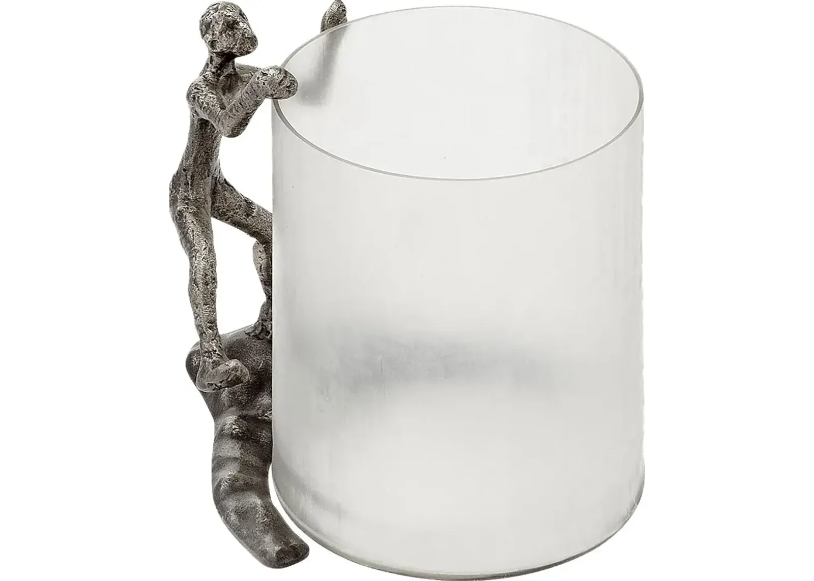 Trepador Silver Hurricane Candle Holder