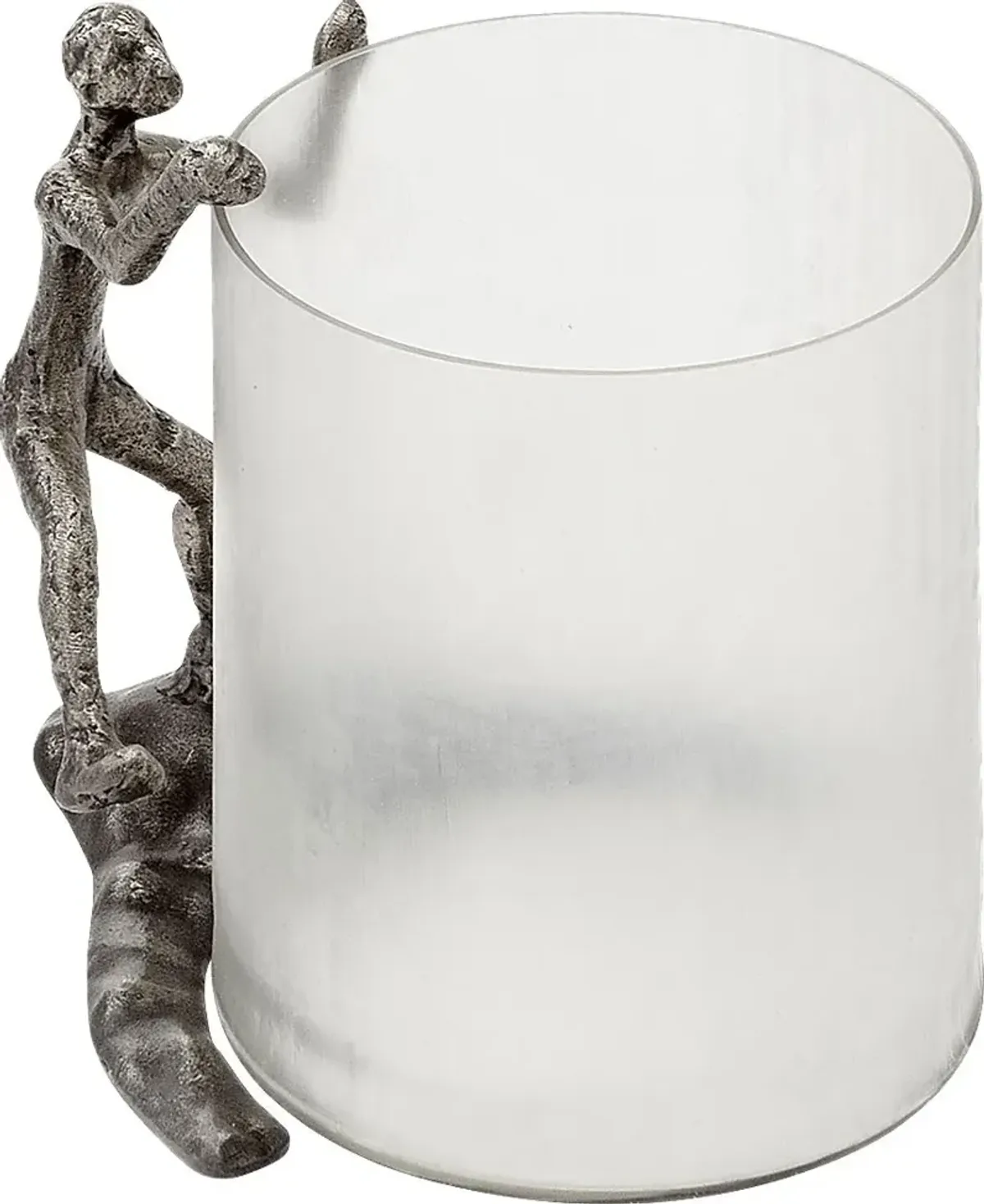 Trepador Silver Hurricane Candle Holder