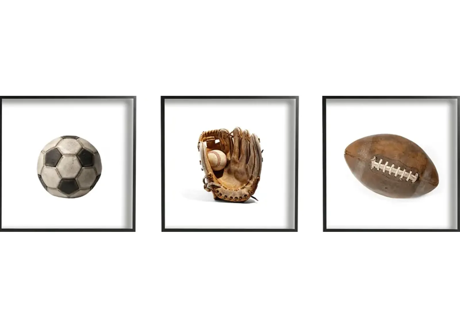 Kids Sports Ball Icons Set of 3 Artwork