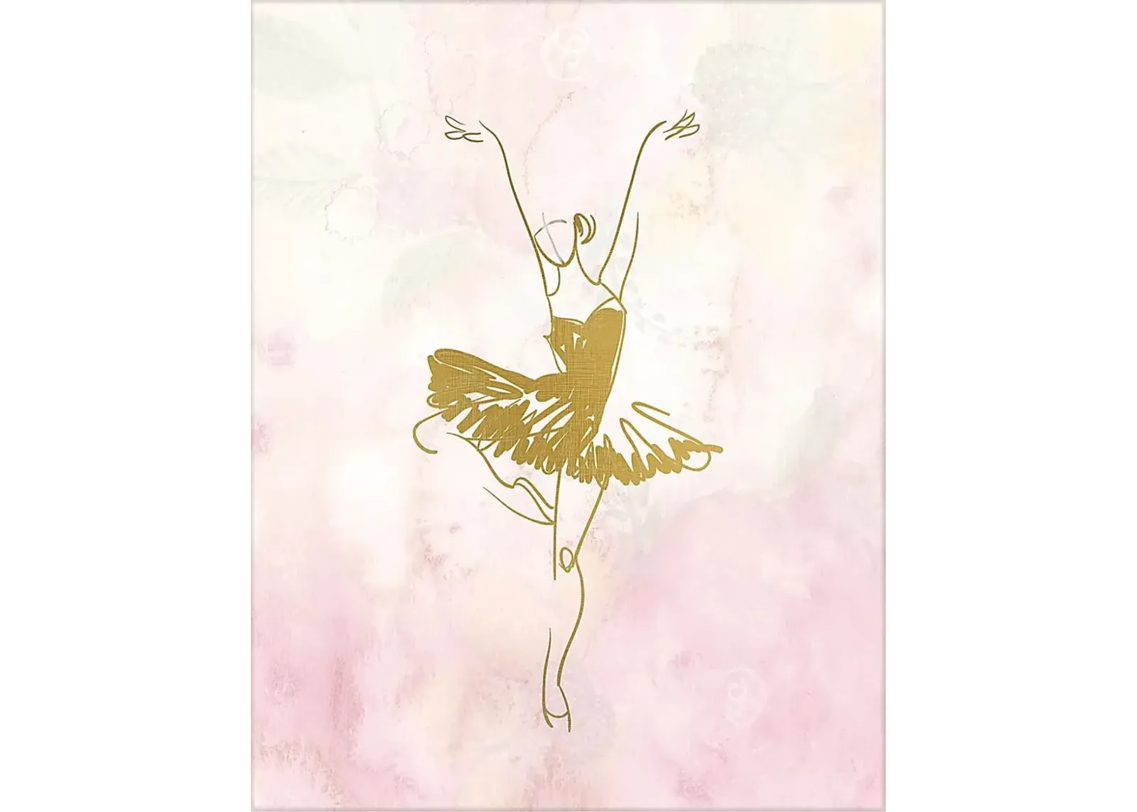 Kids Ballerina Ballet Pose Part I Artwork