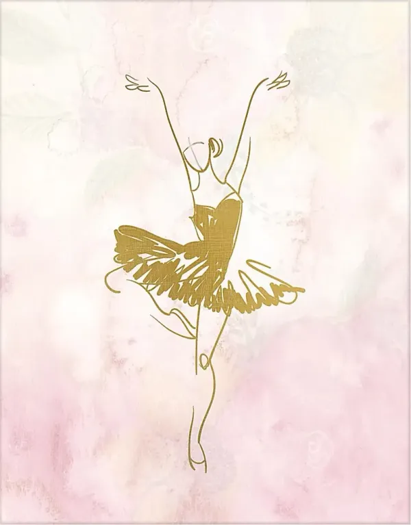 Kids Ballerina Ballet Pose Part I Artwork