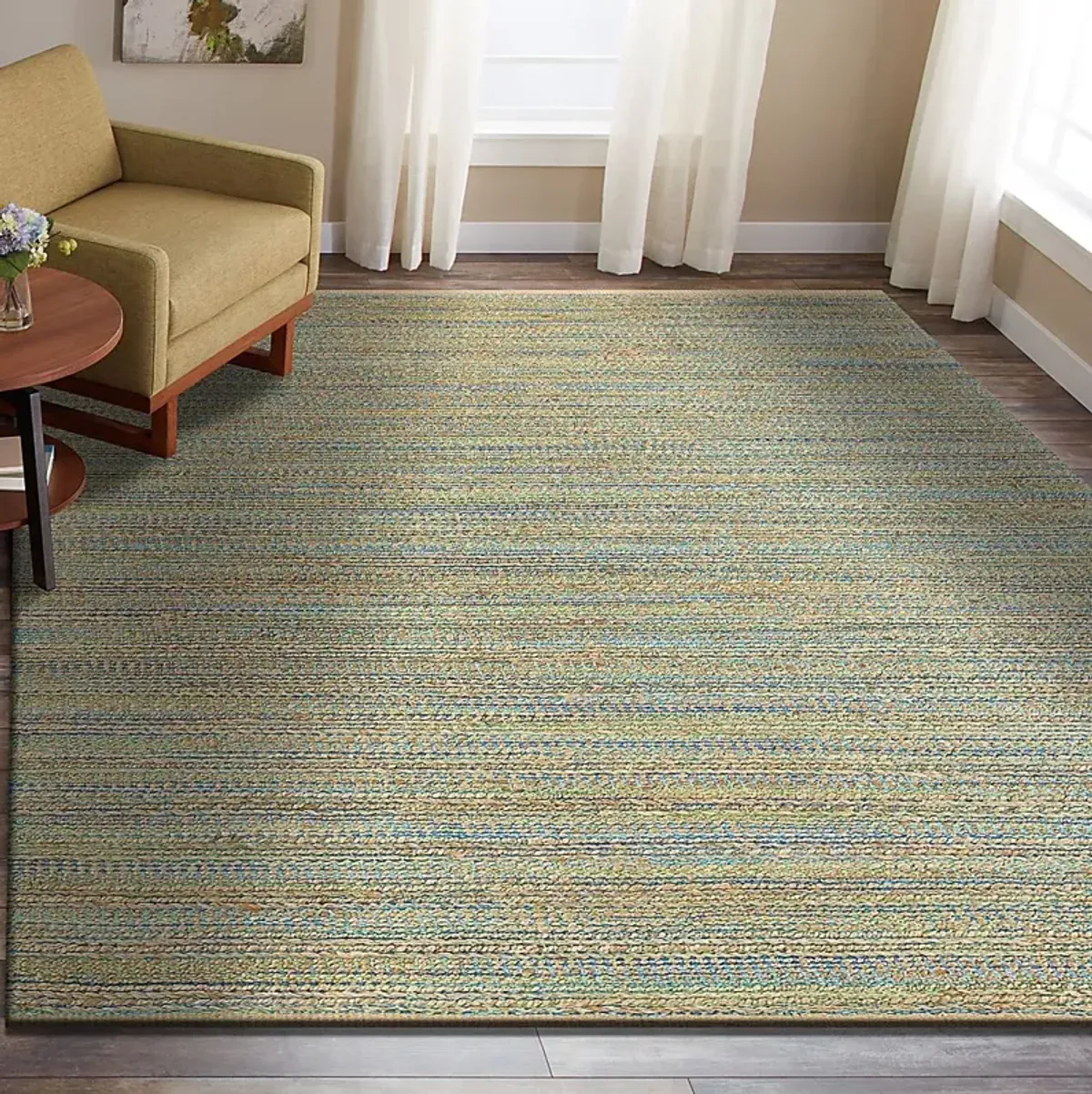 Neviah Blue 7'9 x 9'9 Rug