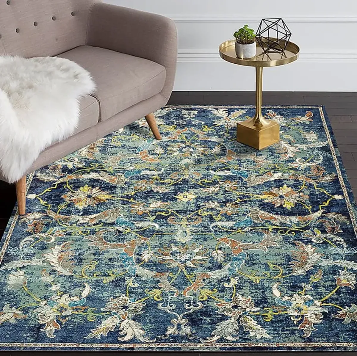 Norene Navy 2'3 x 8'9 Rug