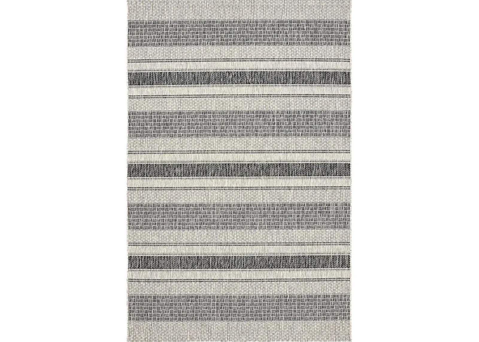 Dinella Black 7'9 x 9'5 Indoor/Outdoor Rug