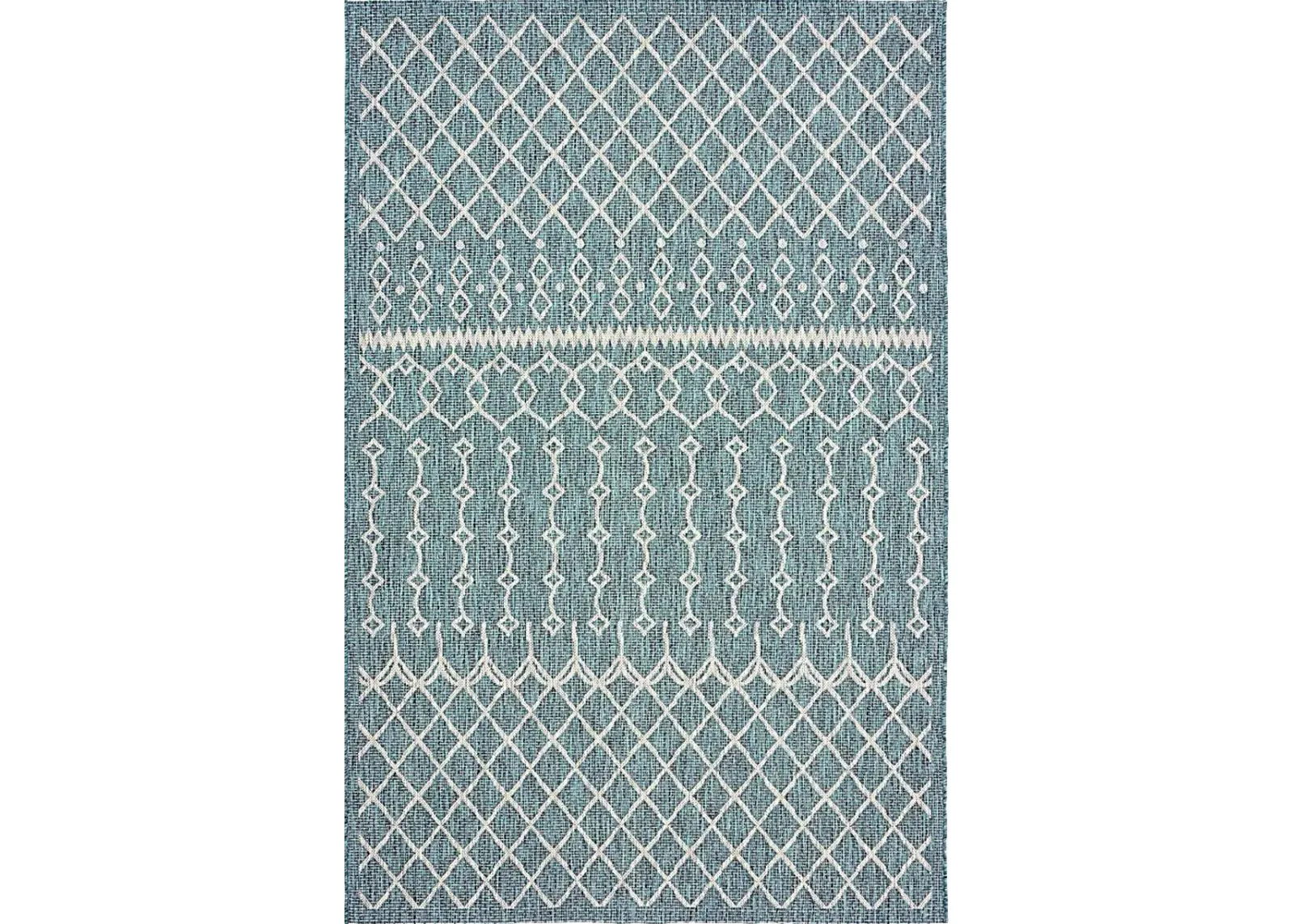 Alayna Gray 5' x 7' Indoor/Outdoor Rug