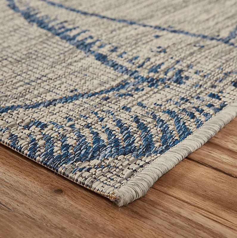 Maike Gray 7'9 x 9'5 Indoor/Outdoor Rug