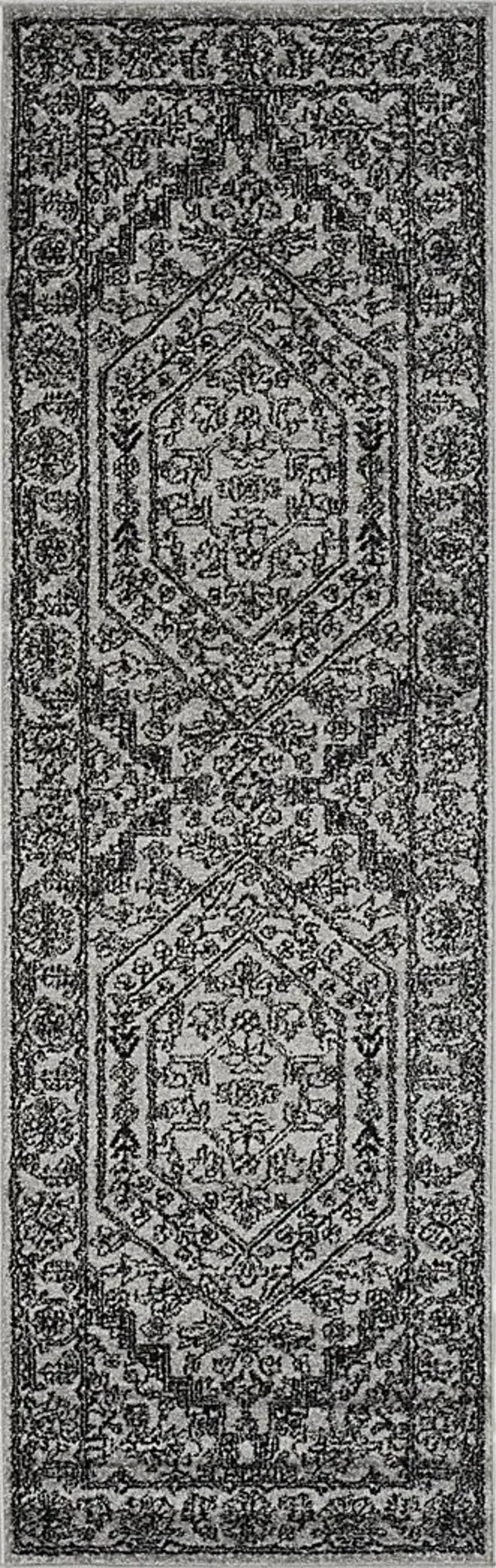 Daylee Silver 2'6 x 8' Runner Rug