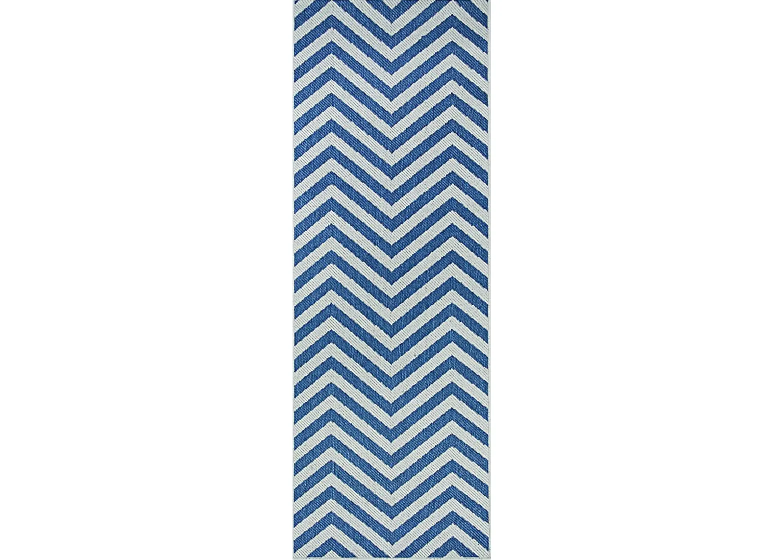 Alburt Blue 2'3 x 7'10 Indoor/Outdoor Runner Rug