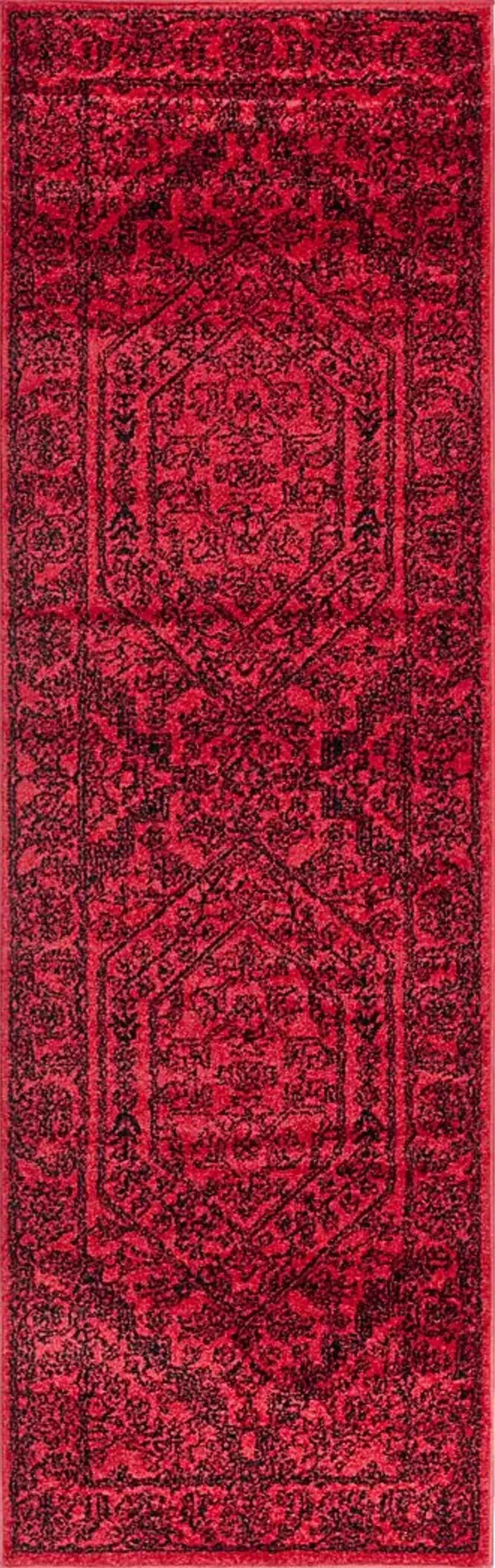 Daylee Red 2'6 x 8' Runner Rug