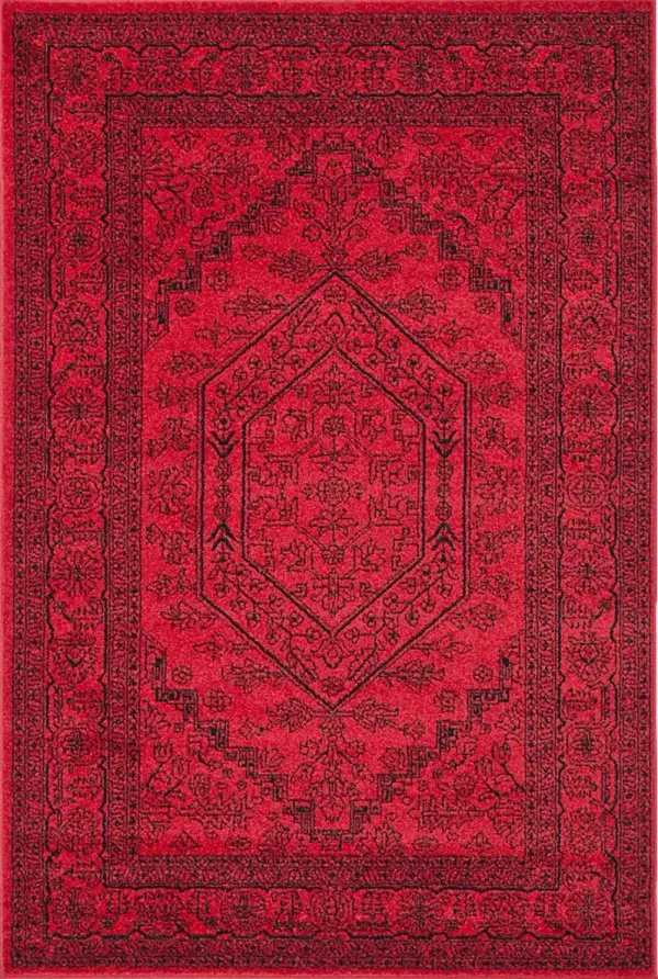 Daylee Red 5' x 8' Rug