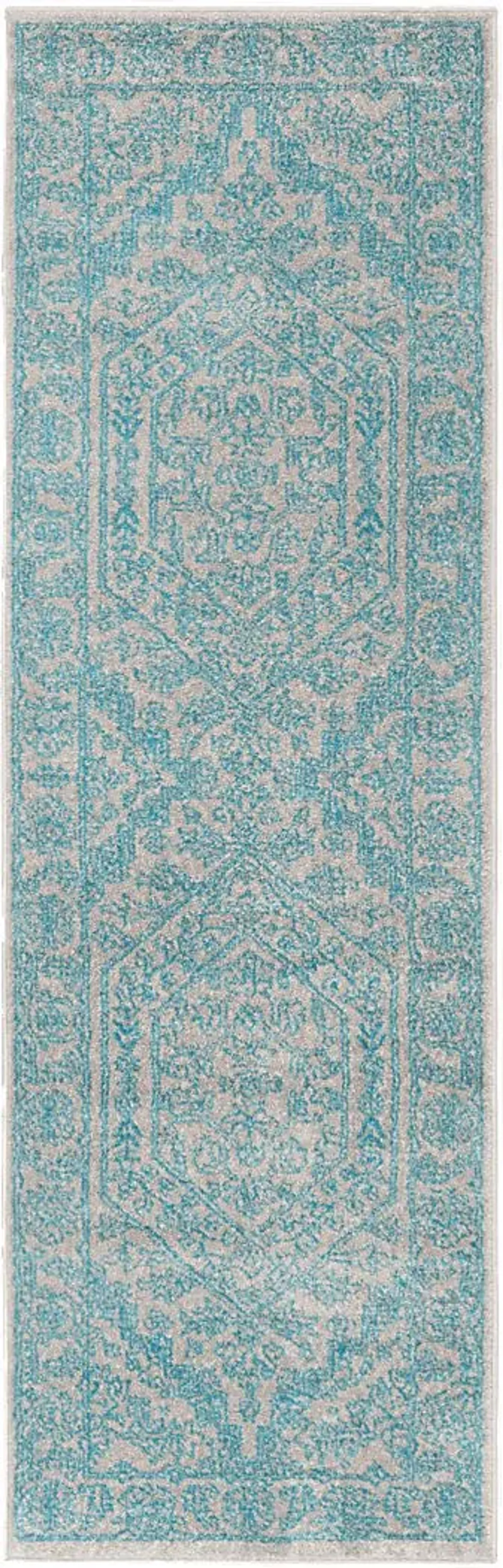 Daylee Light Gray 2'6 x 8' Runner Rug