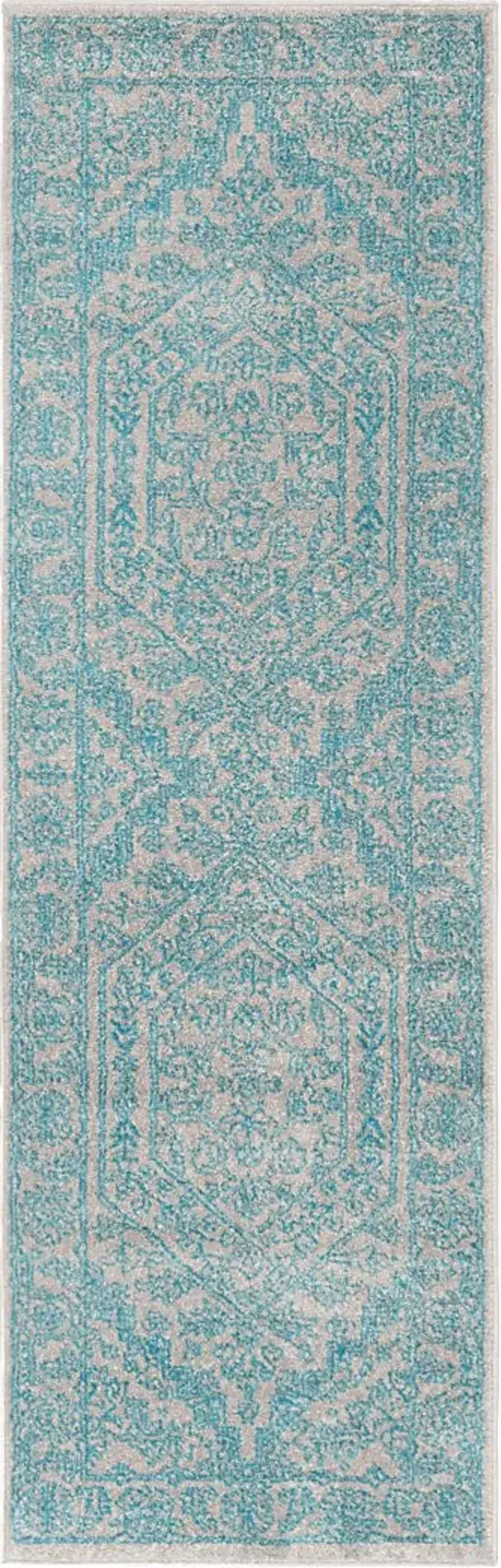 Daylee Light Gray 2'6 x 8' Runner Rug