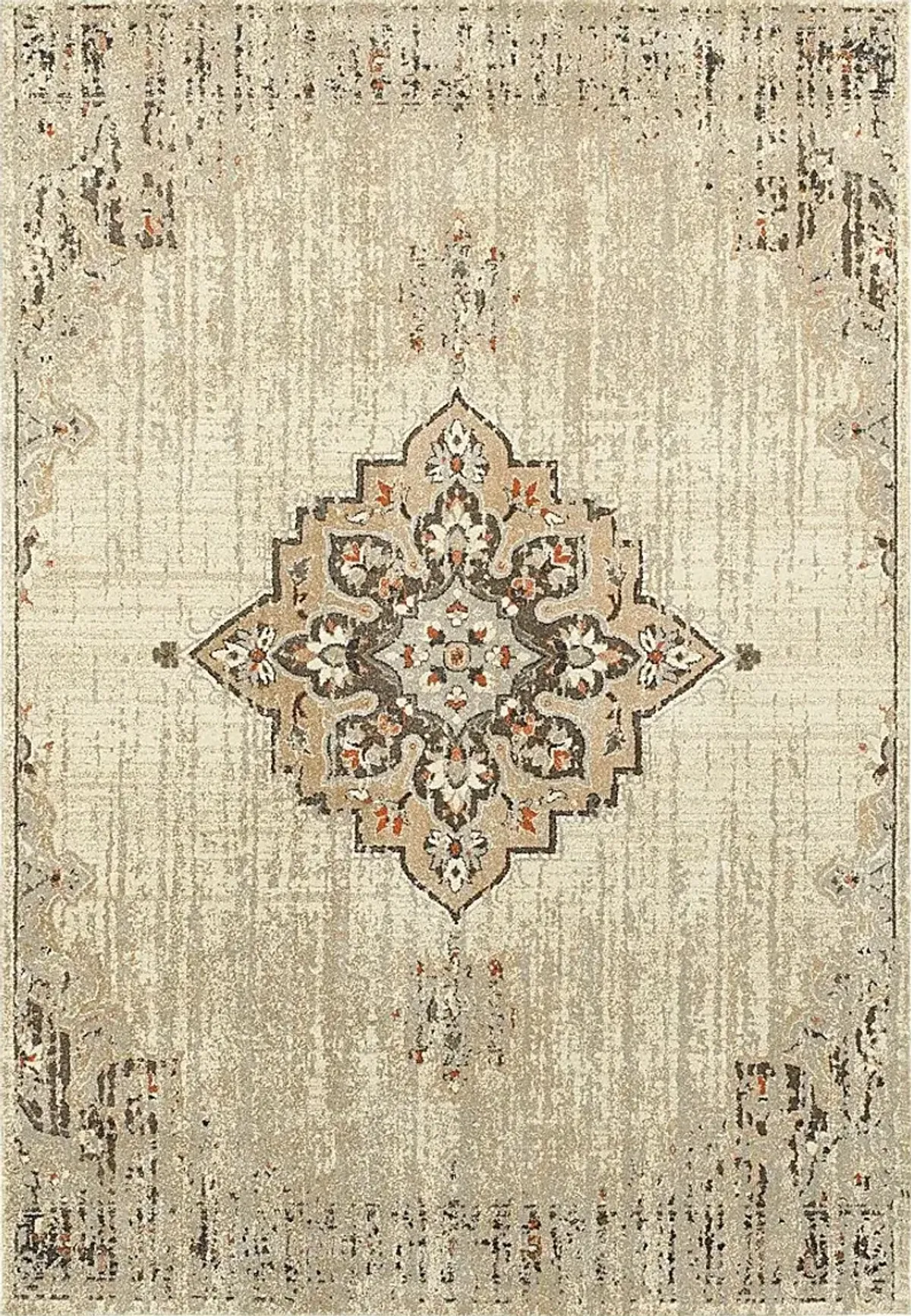 Azzaro Ivory 5'3 x 7'6 Rug