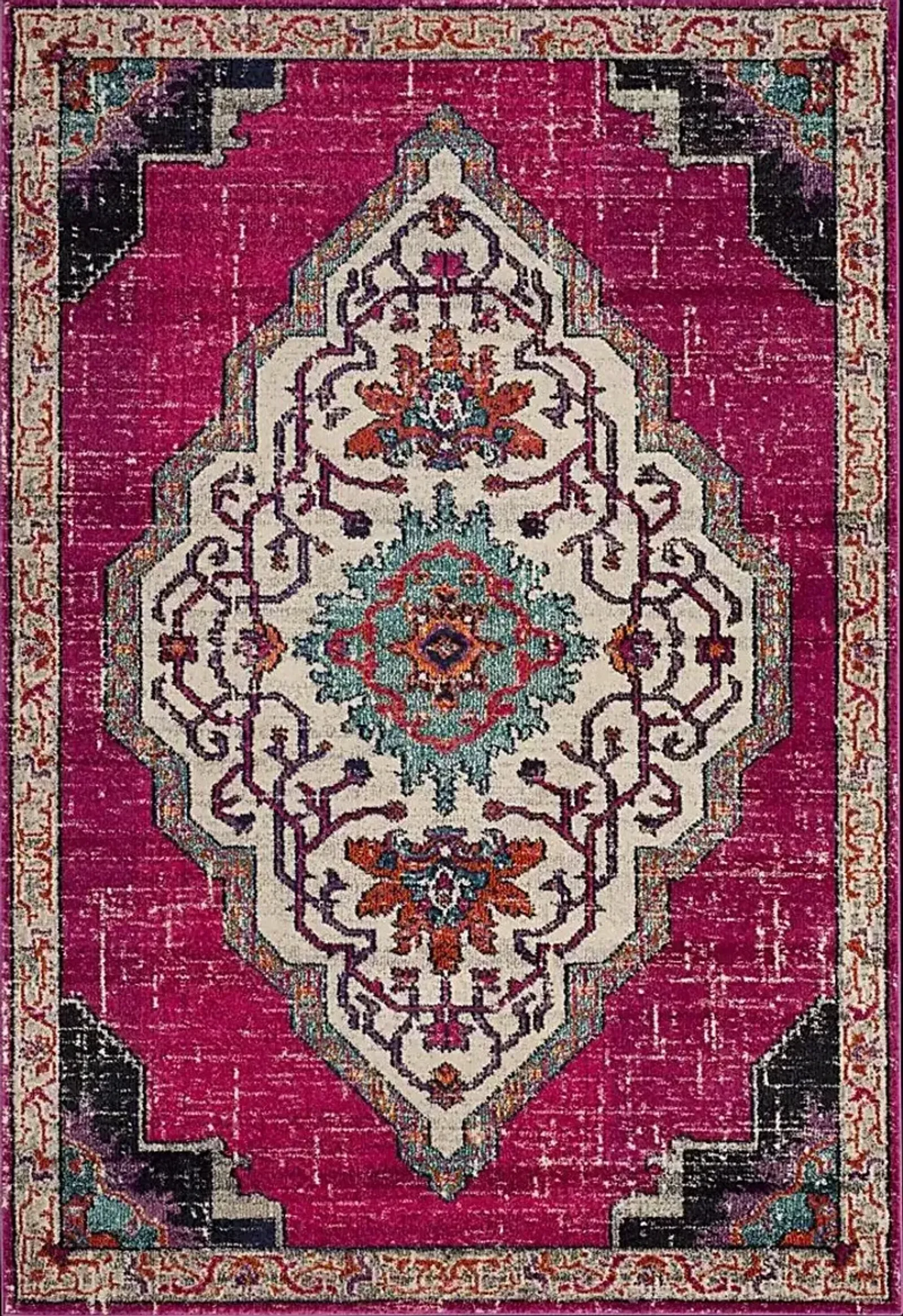 Featherbrook Pink 5'1 x 7'7 Rug