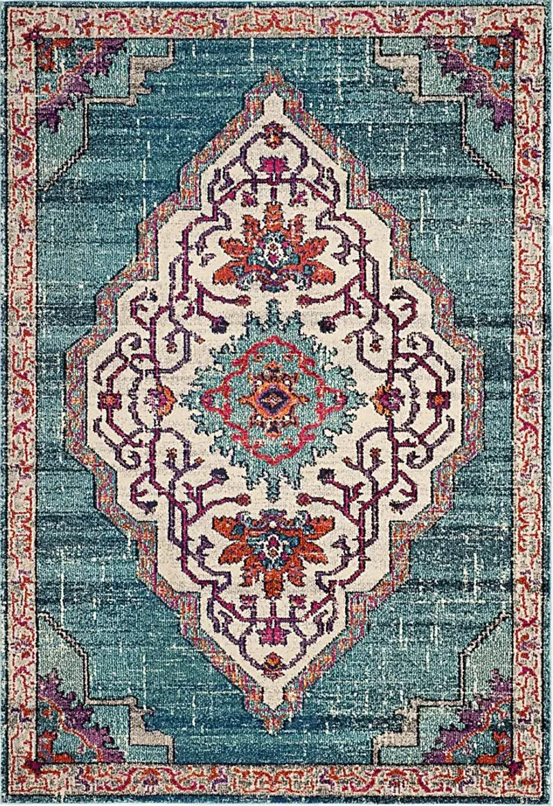 Featherbrook Blue 6'7 x 9'2 Rug