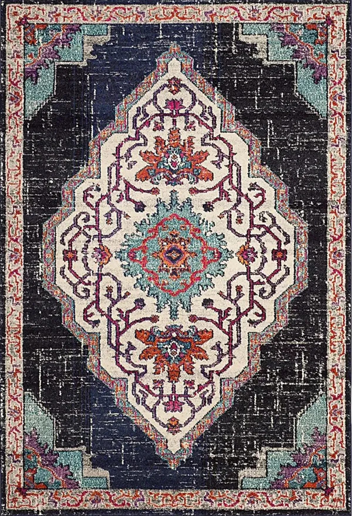 Featherbrook Black 6'7 x 9'2 Rug