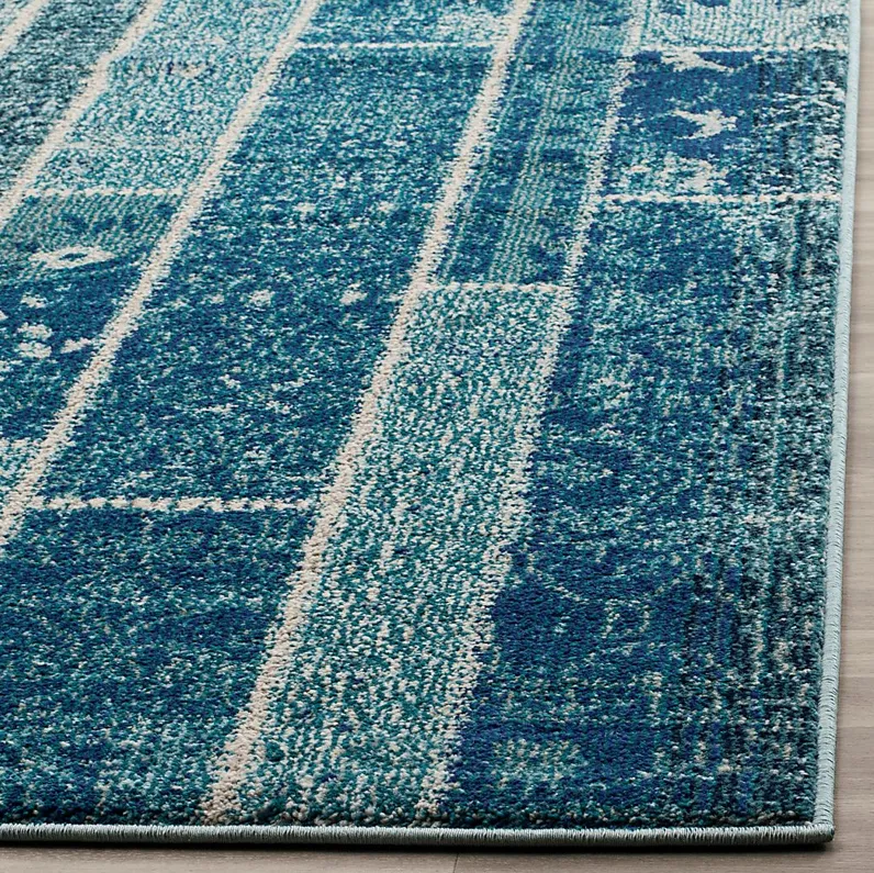 Sadia Blue 5'1 x 7'7 Rug