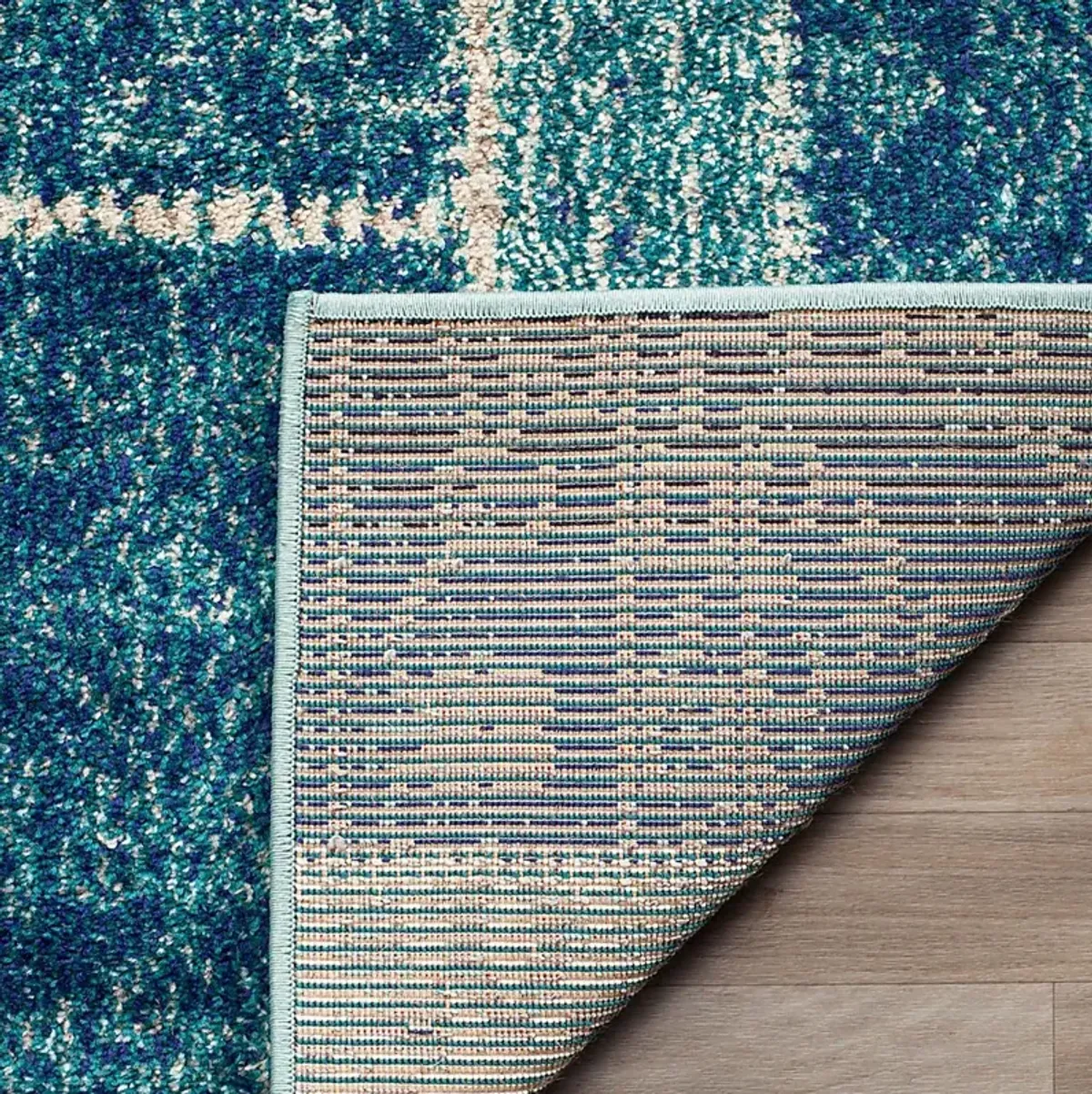 Sadia Blue 6'7 x 9'2 Rug