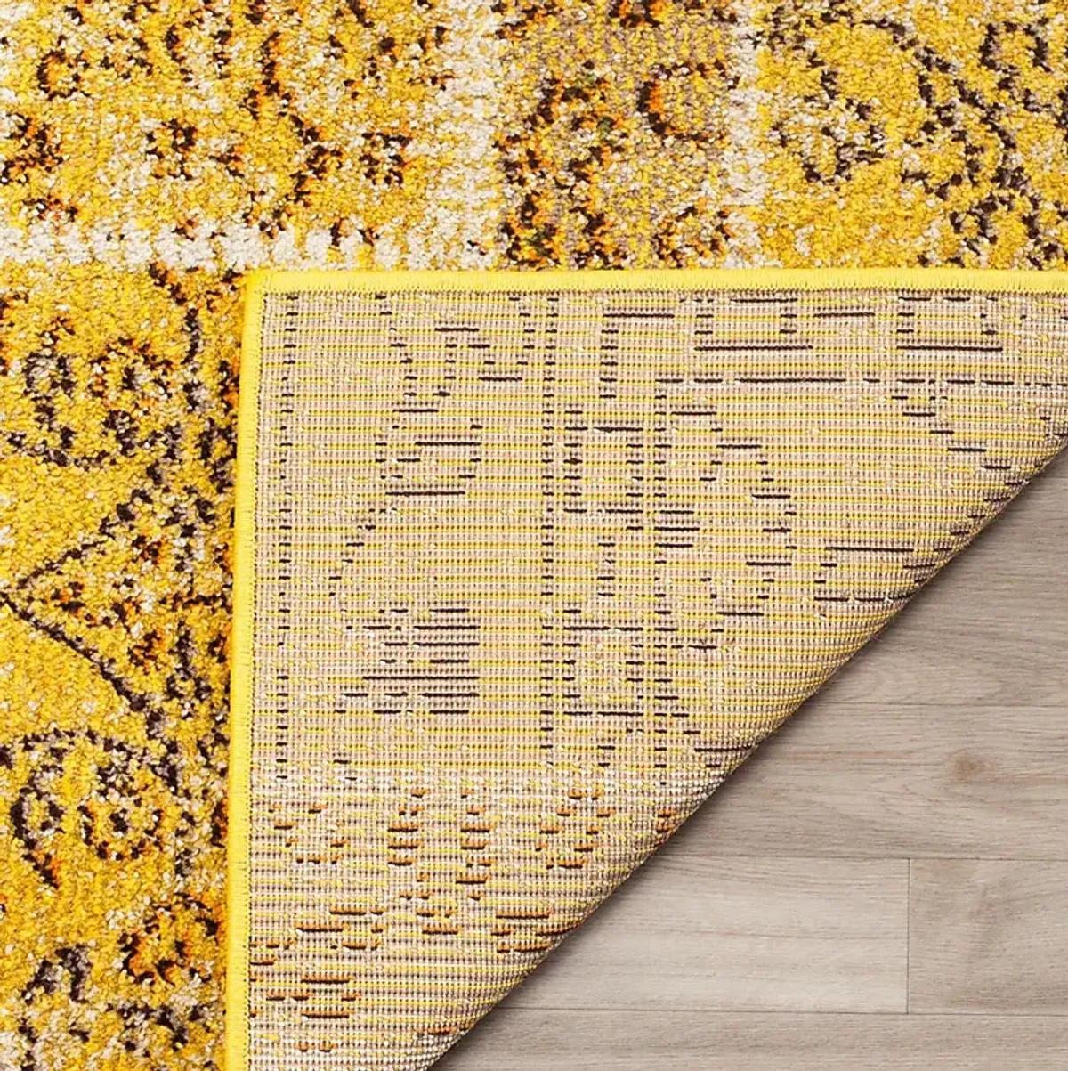 Sadia Yellow 6'7 x 9'2 Rug