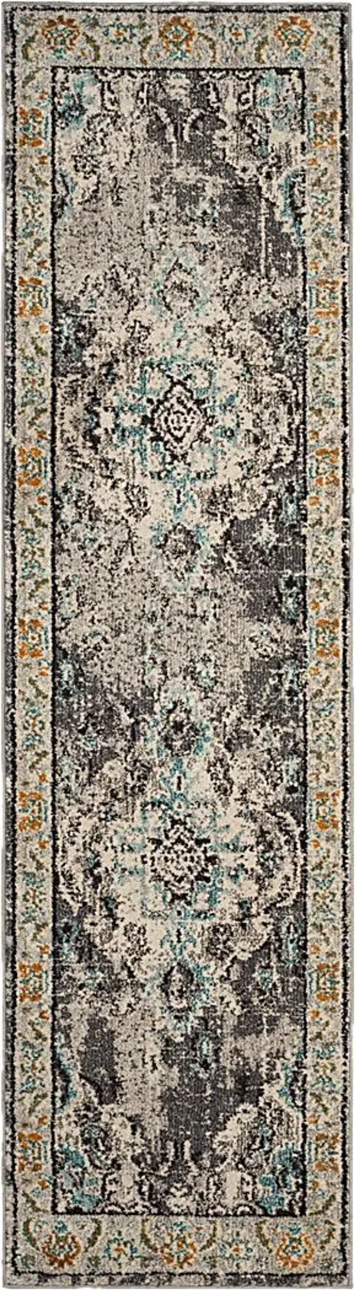 Jailyn Gray 2'2 x 10' Runner Rug