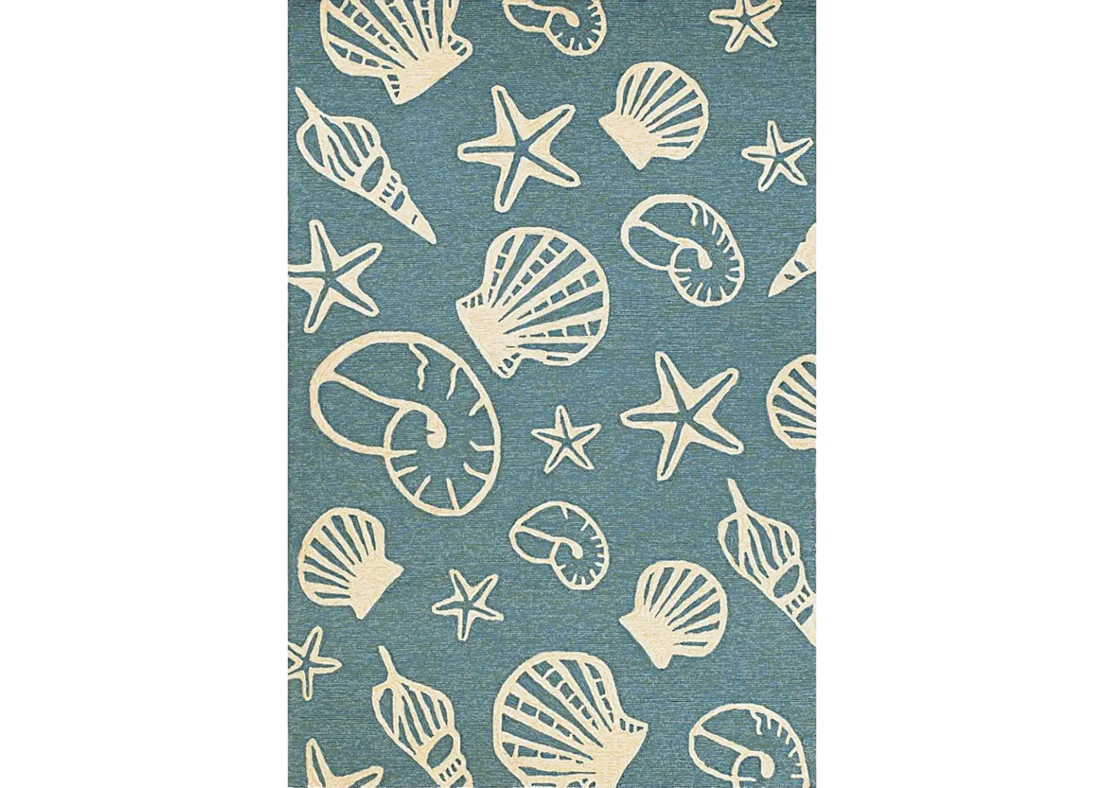 Cardita Blue 5'6 x 8' Indoor/Outdoor Rug